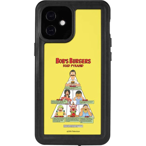 Bobs Burgers Food Pyramid iPhone 12 Mini Waterproof Case