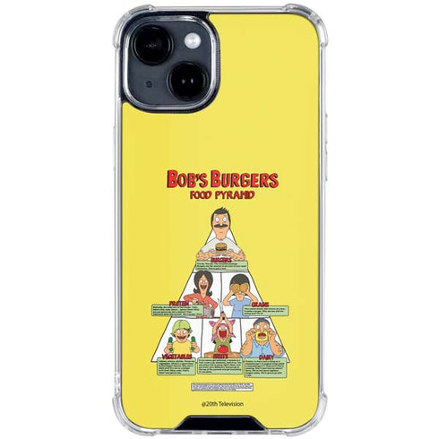 Bobs Burgers Food Pyramid iPhone 14 Plus Clear Case