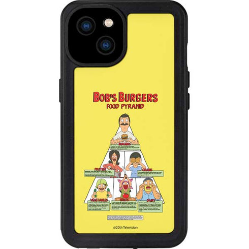 Bobs Burgers Food Pyramid iPhone 15 Plus Waterproof Case