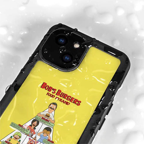 Bobs Burgers Food Pyramid iPhone 15 Plus Waterproof Case