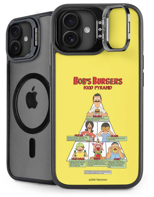 Bobs Burgers Food Pyramid iPhone 16 Plus Kickstand Case