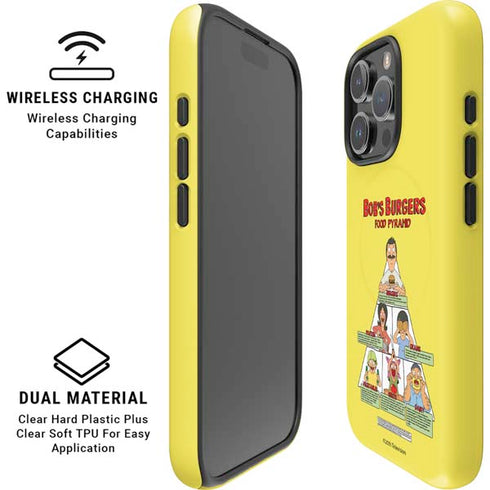 Bobs Burgers Food Pyramid iPhone 16 Pro Magsafe Impact Case