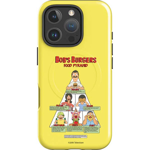 Bobs Burgers Food Pyramid iPhone 16 Pro Max Magsafe Impact Case