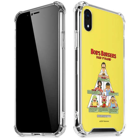 Bobs Burgers Food Pyramid iPhone XR Clear Case