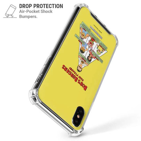 Bobs Burgers Food Pyramid iPhone XS Max Clear Case