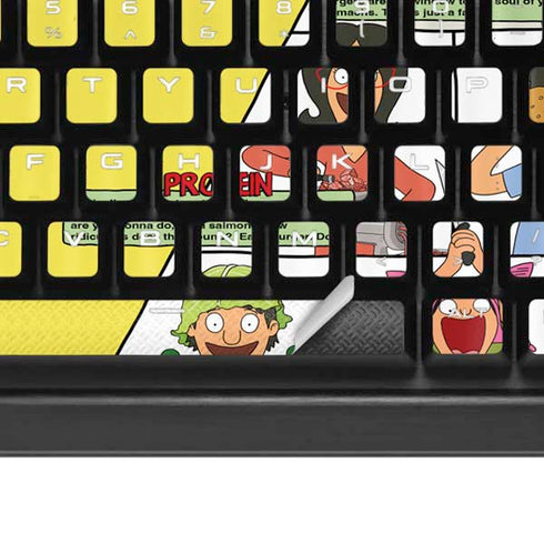 Bobs Burgers Food Pyramid K95 RGB PLATINUM Mechanical Gaming Keyboard Skin