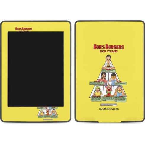 Bobs Burgers Food Pyramid Amazon Kindle Skin