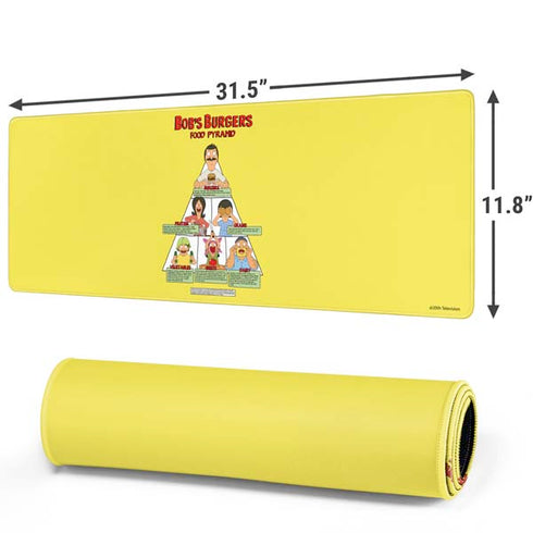 Bobs Burgers Food Pyramid Gaming Mouse Pad