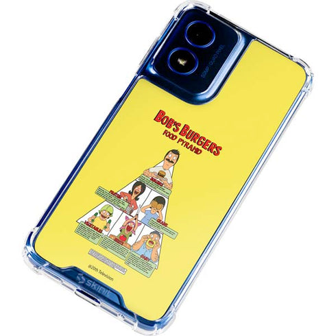 Bobs Burgers Food Pyramid Moto G Play 4G (2024) Clear Case