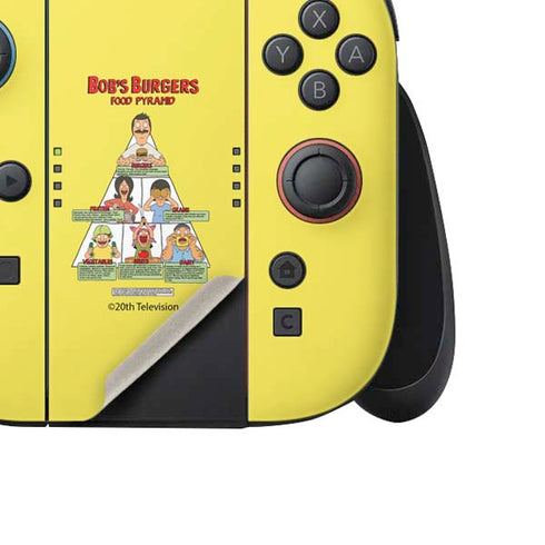 Bobs Burgers Food Pyramid Nintendo Switch 2 (2025) Joy-Con Controller Skin