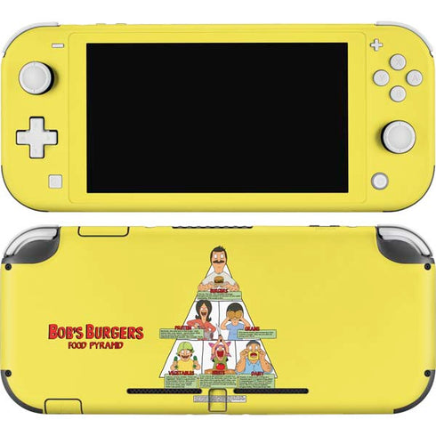 Bobs Burgers Food Pyramid Nintendo Switch Lite Skin