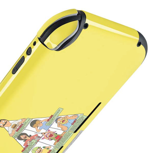 Bobs Burgers Food Pyramid Nintendo Switch Lite Skin
