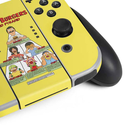 Bobs Burgers Food Pyramid Nintendo Switch OLED (2021) Skin
