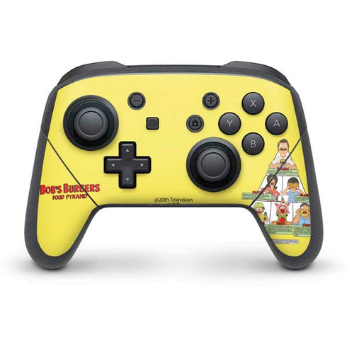 Bobs Burgers Food Pyramid Nintendo Switch Pro Controller Skin