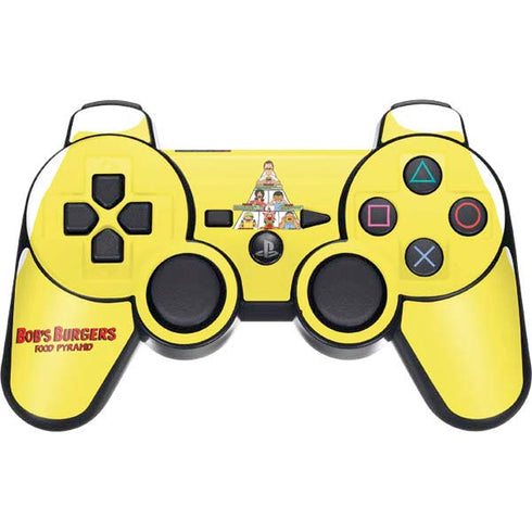 Bobs Burgers Food Pyramid PS3 Dual Shock wireless controller Skin