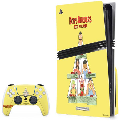 Bobs Burgers Food Pyramid PlayStation PS5 Skins
