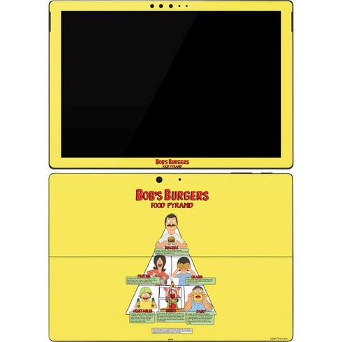 Bobs Burgers Food Pyramid Surface Pro 7 Skin