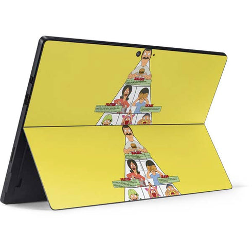 Bobs Burgers Food Pyramid Surface Pro 7 Skin