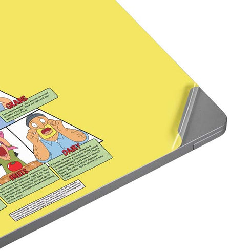 Bobs Burgers Food Pyramid Universal Laptop 11in (8.8 x 6.2in) Skin