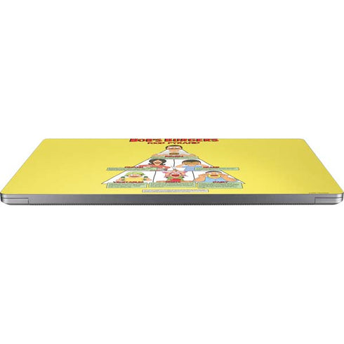 Bobs Burgers Food Pyramid Universal Laptop 12in (9.8 x 6.8in) Skin