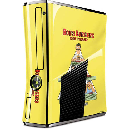 Bobs Burgers Food Pyramid Xbox 360 Slim (2010) Skin