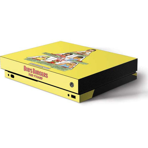 Bobs Burgers Food Pyramid Xbox One X Console Skin