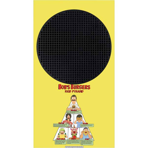 Bobs Burgers Food Pyramid Xbox Series S Console Skin