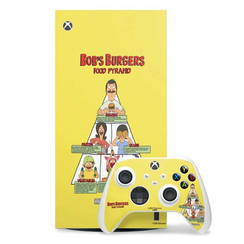 Bobs Burgers Food Pyramid Xbox Series X Skins