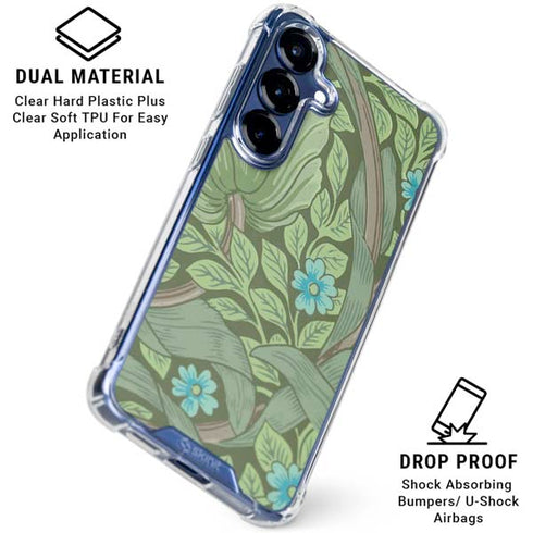 Forget-Me-Nots by William Morris Galaxy S25 Clear Case