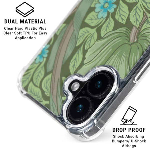 Forget-Me-Nots by William Morris iPhone 16 Plus Clear Case