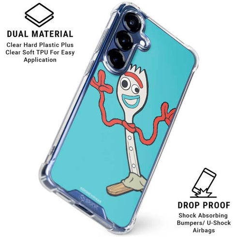 Disney Toy Story Forky Galaxy S25 Clear Case