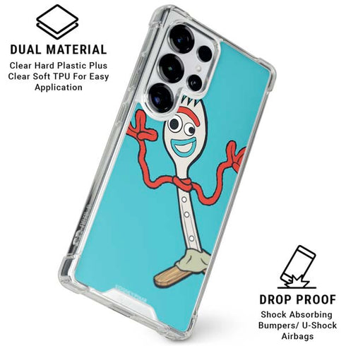 Disney Toy Story Forky Galaxy S26 Ultra Clear Case