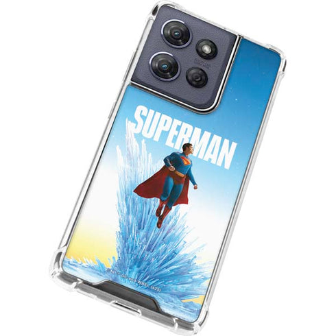Superman 2025 Fortress of Solitude Classic Rise Moto G Power 5G (2025) Clear Case