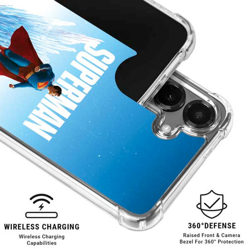 Superman 2025 Fortress of Solitude Classic Rise Galaxy S26 Clear Case