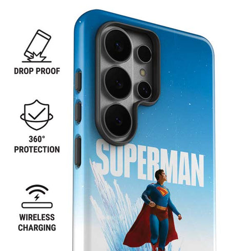 Superman 2025 Fortress of Solitude Classic Rise Galaxy S26 Ultra Impact Case