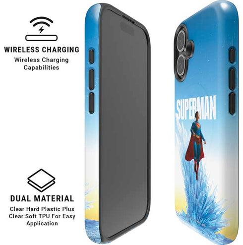 Superman 2025 Fortress of Solitude Classic Rise iPhone 16 Magsafe Impact Case