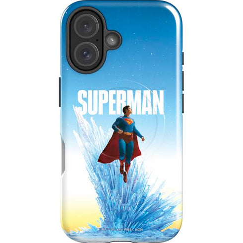 Superman 2025 Fortress of Solitude Classic Rise iPhone 16 Plus Magsafe Impact Case