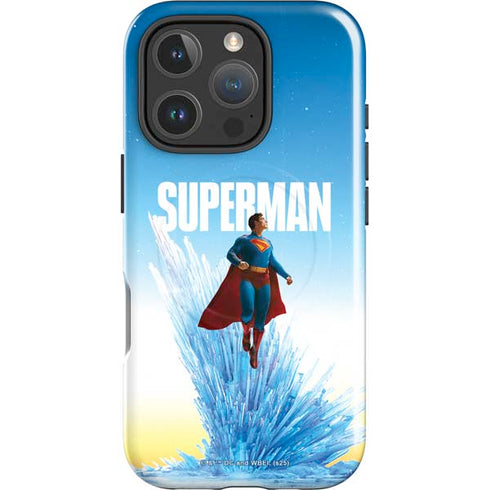 Superman 2025 Fortress of Solitude Classic Rise iPhone 16 Pro Max Magsafe Impact Case