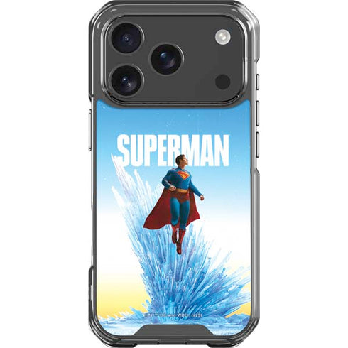 Superman 2025 Fortress of Solitude Classic Rise iPhone 18 Pro Clear Case