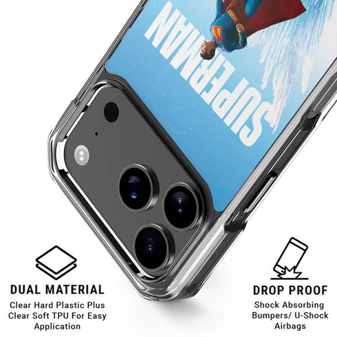 Superman 2025 Fortress of Solitude Classic Rise iPhone 18 Pro Clear Case