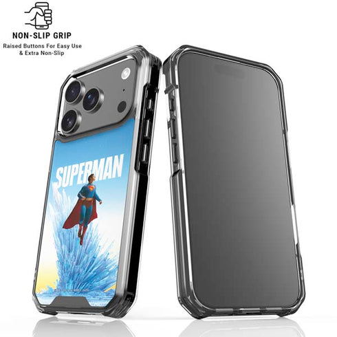 Superman 2025 Fortress of Solitude Classic Rise iPhone 18 Pro Clear Case