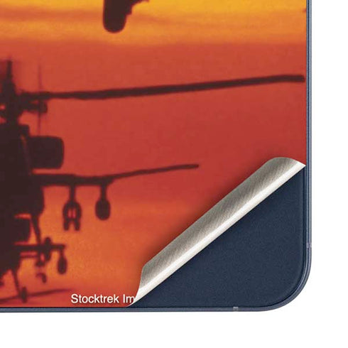 Four AH-64 Apache Helicopters Galaxy A36 5G Skin