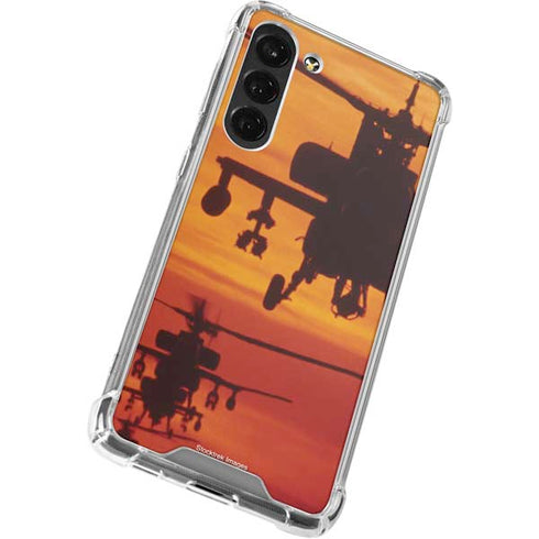 Four AH-64 Apache Helicopters Galaxy S24 FE Clear Case