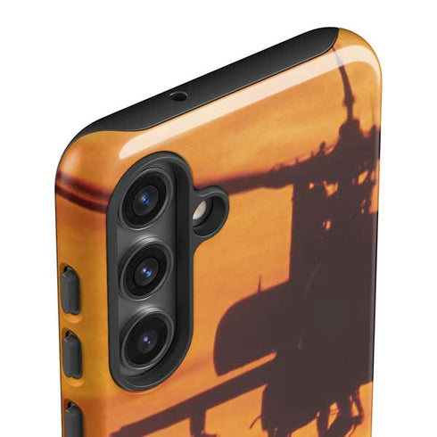 Four AH-64 Apache Helicopters Galaxy S25 Impact Case