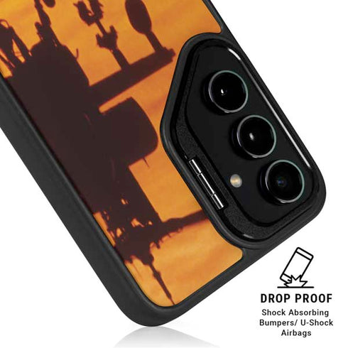 Four AH-64 Apache Helicopters Galaxy S25 Kickstand Case