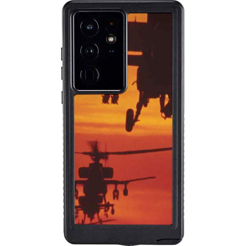 Four AH-64 Apache Helicopters Galaxy S24 Ultra Waterproof Case