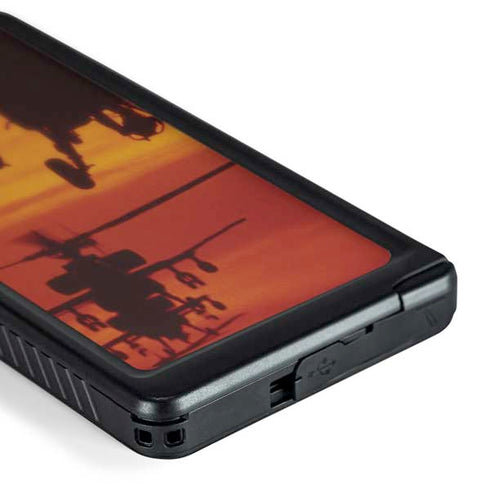 Four AH-64 Apache Helicopters Galaxy S24 Ultra Waterproof Case