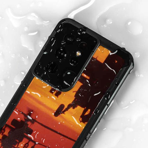 Four AH-64 Apache Helicopters Galaxy S24 Ultra Waterproof Case