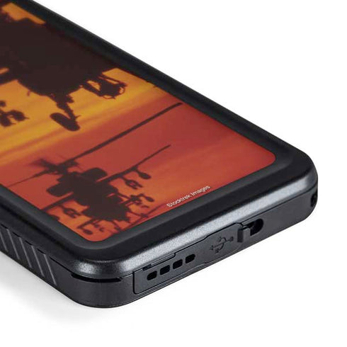 Four AH-64 Apache Helicopters Galaxy S24 Waterproof Case