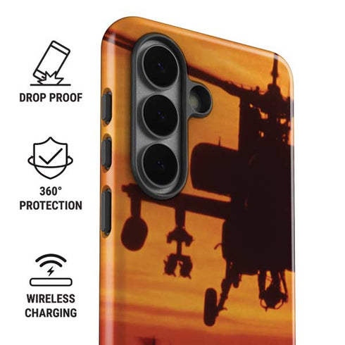 Four AH-64 Apache Helicopters Galaxy S26 Plus Impact Case